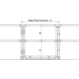 Interclamp Full Height Self Closing Gate Technical Image 