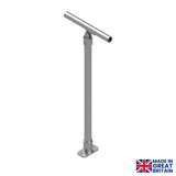 Interclamp galvanised 5010 series style post used for disability compliant handrails. 