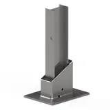 560mm Bolt Down Shock Absorbing Crash Barrier Post