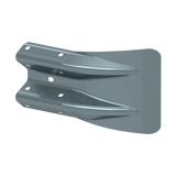 Galvanised fish tail ends offer a cost effective option for terminating Armco type crash barrier beams. Crash barrier terminations are a vital aspect of crash barrier safety.