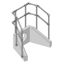 Interclamp Modular Key Clamp Headwall Guardrail Kit