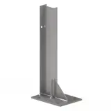 SJ bolt down crash barrier post - 760mm length, galvanised for durability.