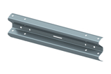 Galvanised crash barrier beam for off-highway use, 1.6m effective length. Constructed from 3.0mm galvanised steel for durability